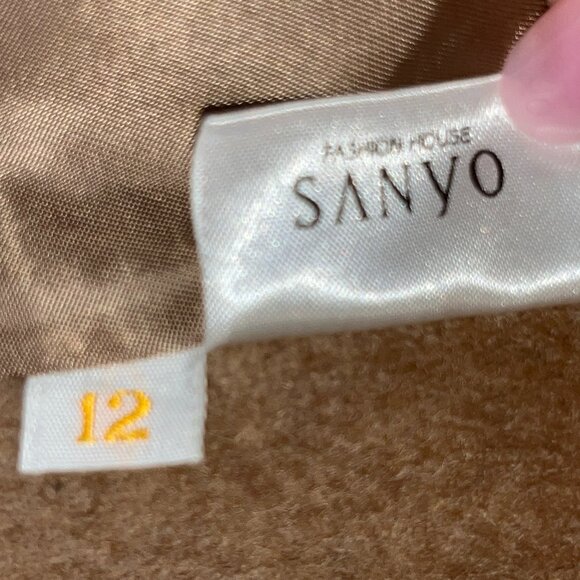 WOMEN'S 80s SANYO for I. MAGNIN 100% CAMEL HAIR BLAZER JACKET MADE IN JAPAN - 12 - Picture 11 of 11